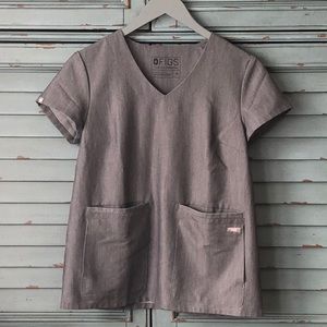 Graphite Cusco - Oversized-Pocket Scrub Top - XS